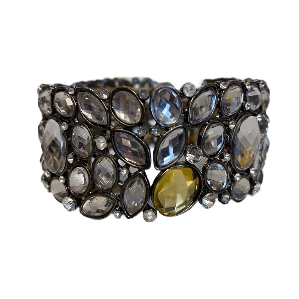 Crystal Cluster Stretch Bangle Bracelet
